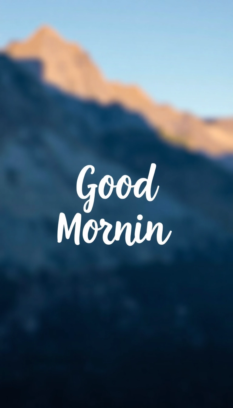 HD iPhone Good Morning Appealing Background Stock Photo
